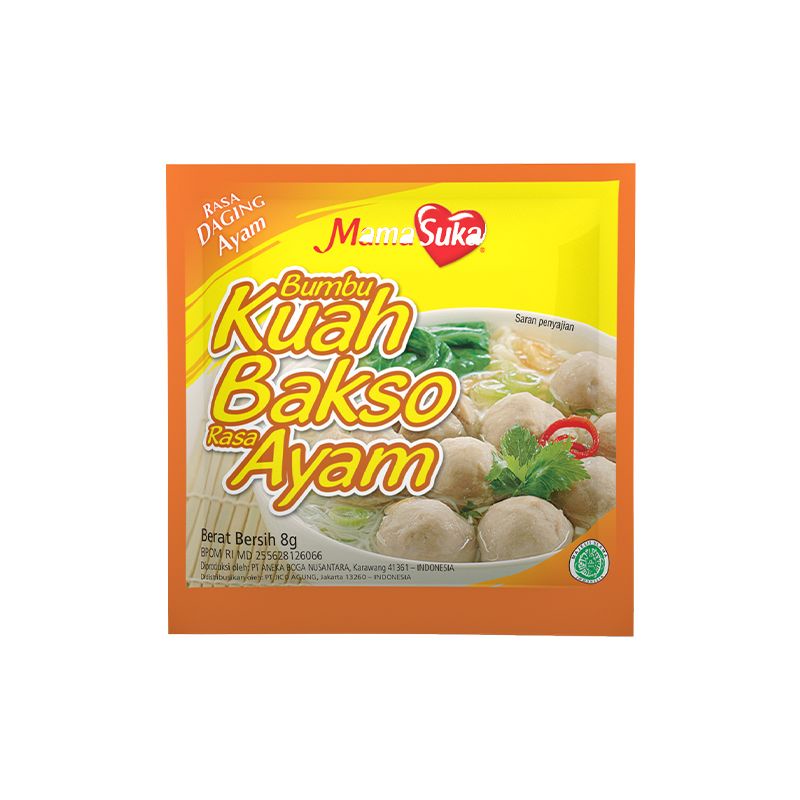 MamaSuka Bumbu kuah Bakso ayam (1 renteng 12pcs)