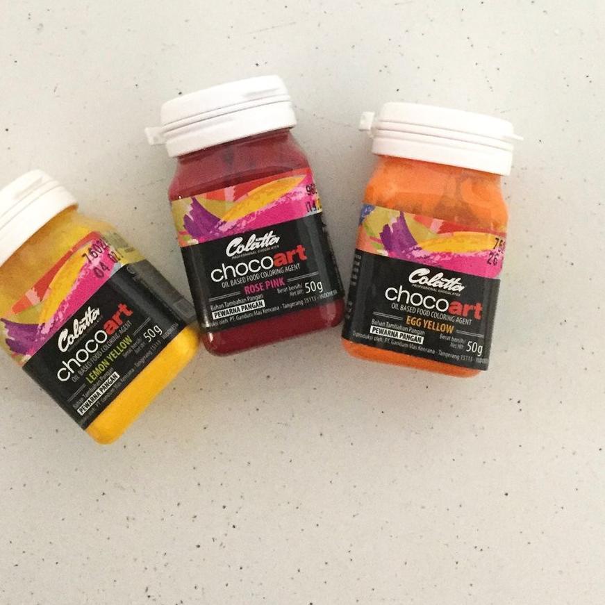 

COD✔️Colatta choco art chocoart oilbase pewarna fondant pewarna coklat 50 gram|RA4