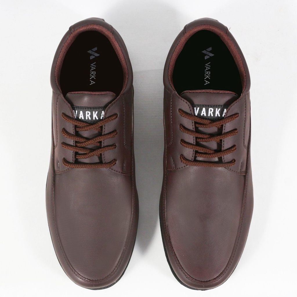 Sepatu Kasual Pria V 54712 Brand Varka Sepatu formal Kerja Kantor Kuliah Hangout Trendi Berkualitas - Coklat