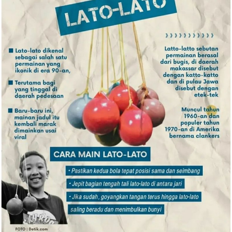 Lato-lato mainan tradisional anak /lato lato ,latu latu