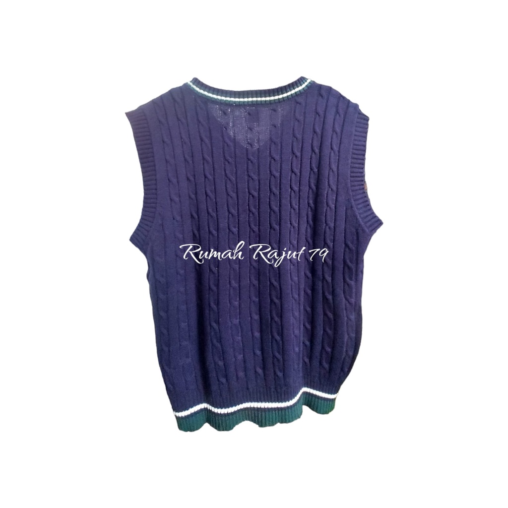 VINCENT Vest Cable Knit - Rompi Dewasa