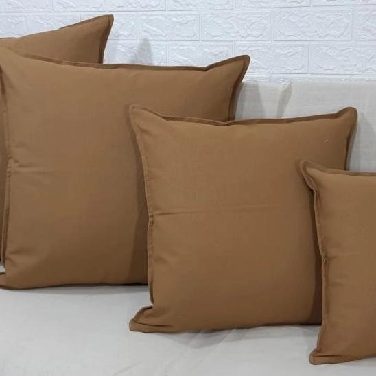 Sarung Bantal Sofa Kanvas Katun, Sarung Bantal 60 x 60,70 x 70 Premium