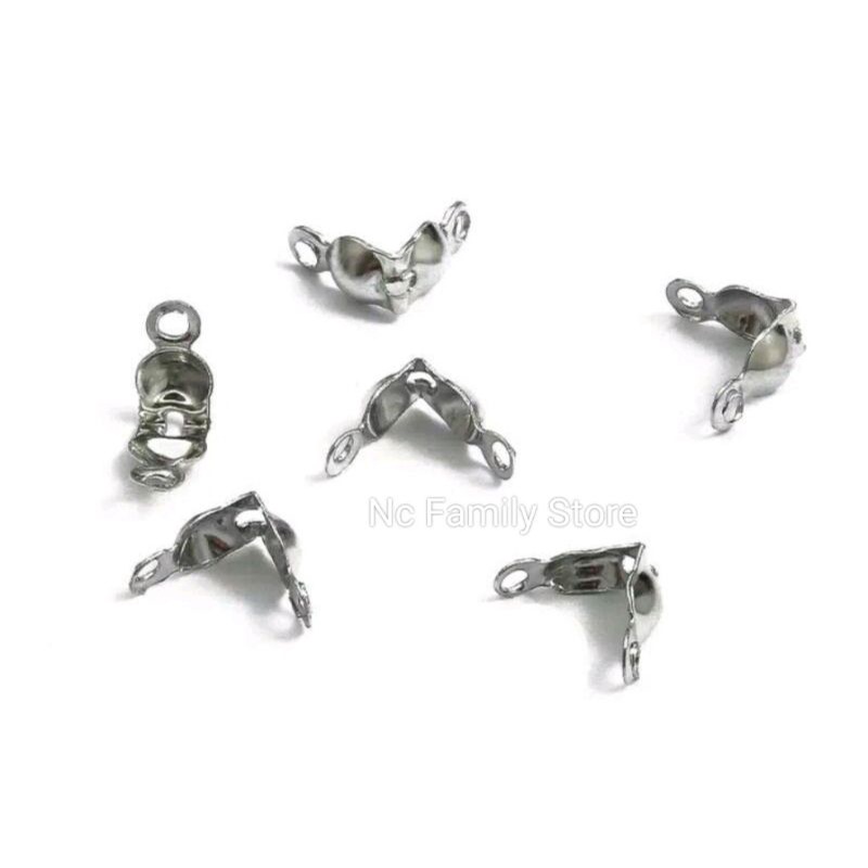 100 pcs Kodokan Silver / Kodokan 2 lubang Aksesoris untuk Gelang