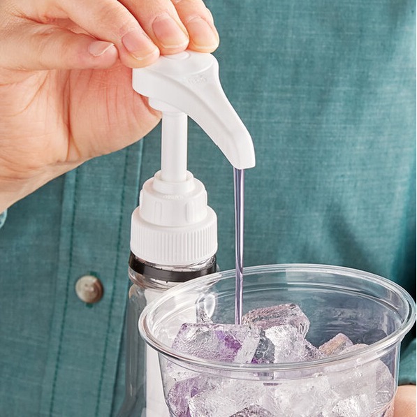 Pompa Botol Sirup | Pump Syrup & Pump Concentrate | Syrup Bottle Pump - White