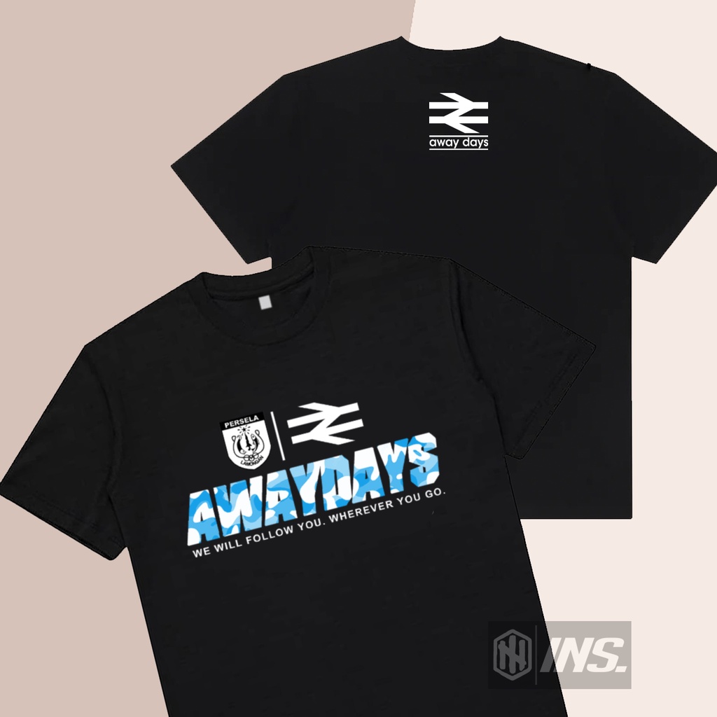 Kaos tshirt casual persela lamongan awaydays