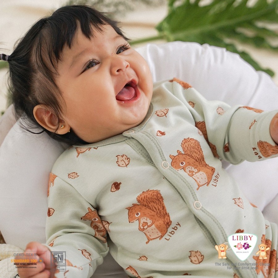 LIBBY PREMIUM SLEEPSUIT MOTIF GIRL / SLEEPSUIT BAYI