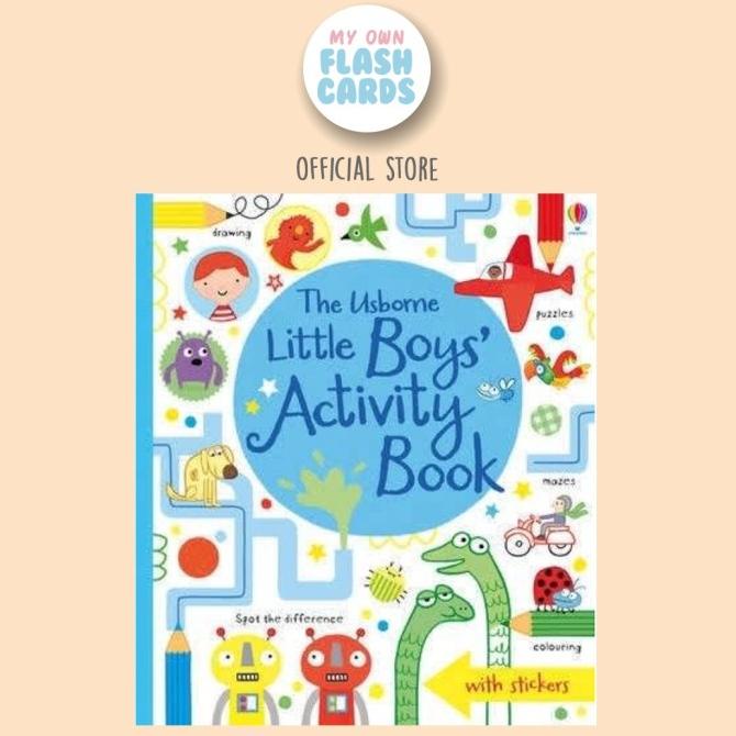 Usborne Little Boys Activity Book - Buku Edukasi Impor Anak Children