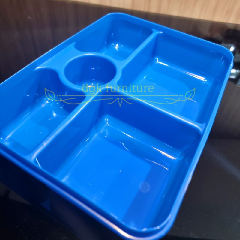 Rantang Tempat Makan Kotak Makan Segi Lunch Box Catering Katering 5 Lima Sekat 5 Lima Plastik