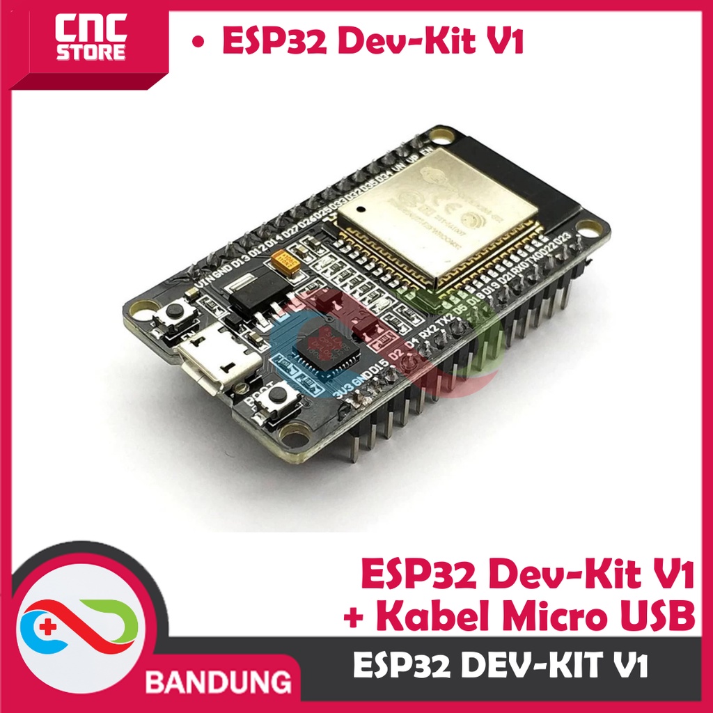 ESP32 ESP-32 DOIT WIFI BLUETOOTH IOT ESP-32S DEVELOPMENT BOARD PLUS KABEL MICRO USB