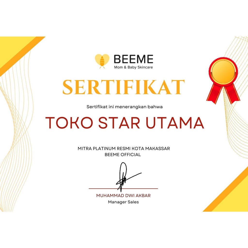 Beeme Honey Sunscreen Lotion with Niacinamide SPF 50+++ 20gr | Sunscreen Ibu dan Anak