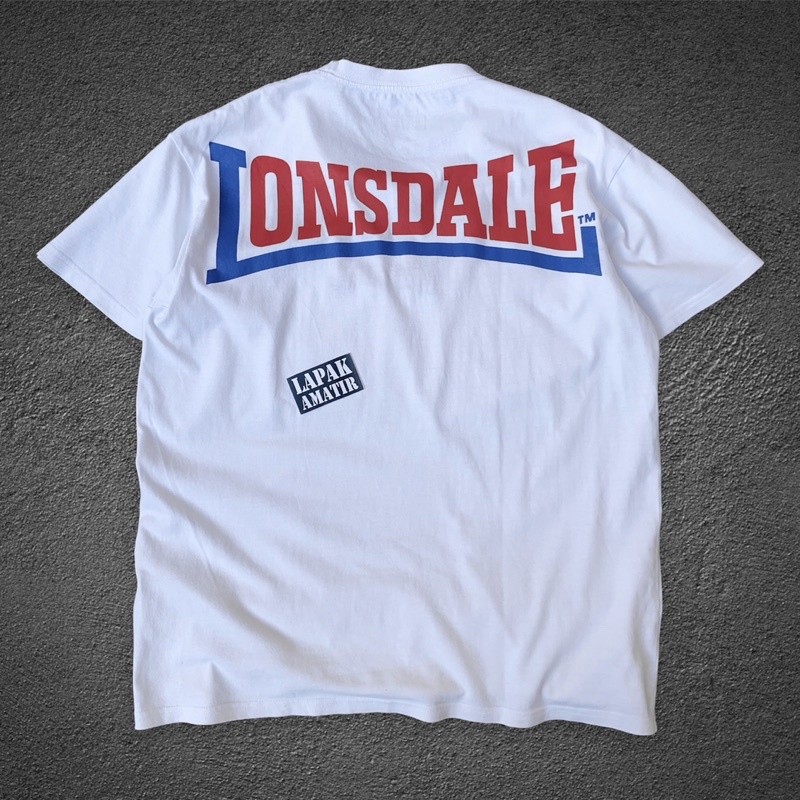 kaos / tshirt lonsdale london backprint second original