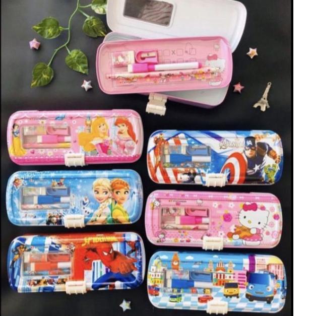 

[KODE PRODUK BZDET5688] KOTAK PENSIL KALENG ada ISI/PENCIL CASE RANTANG