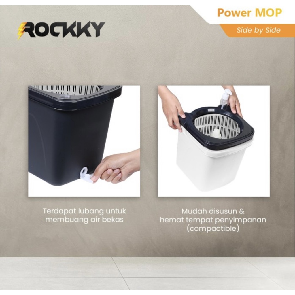 Rockky Power MOP Side By Side Alat Pel Otomatis