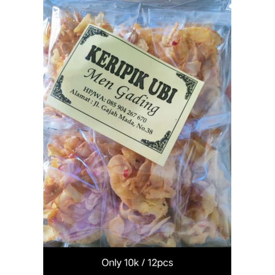 

Cemilan Kripik Ubi Khas Bali / Oleh-Oleh Bali / Jajan Banten