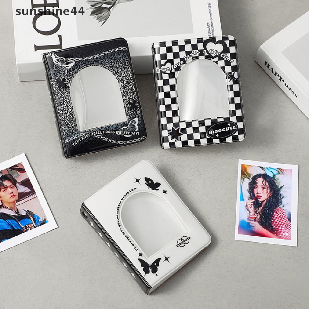 Sunshine Album Foto Polaroid 3 &quot;Gaya Retro Warna Hitam