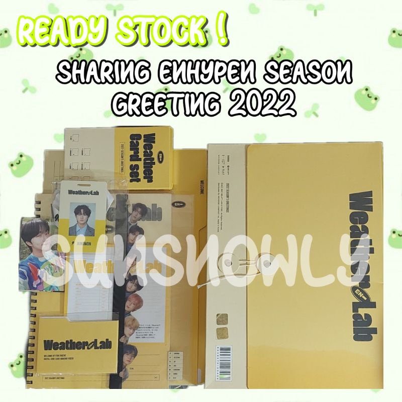 SHARING ENHYPEN SEASON GREETING 2022 JUNGWON HEESEUNG JAY JAKE SUNGHOON SUNOO NIKI SET DIARY OUTBOX 