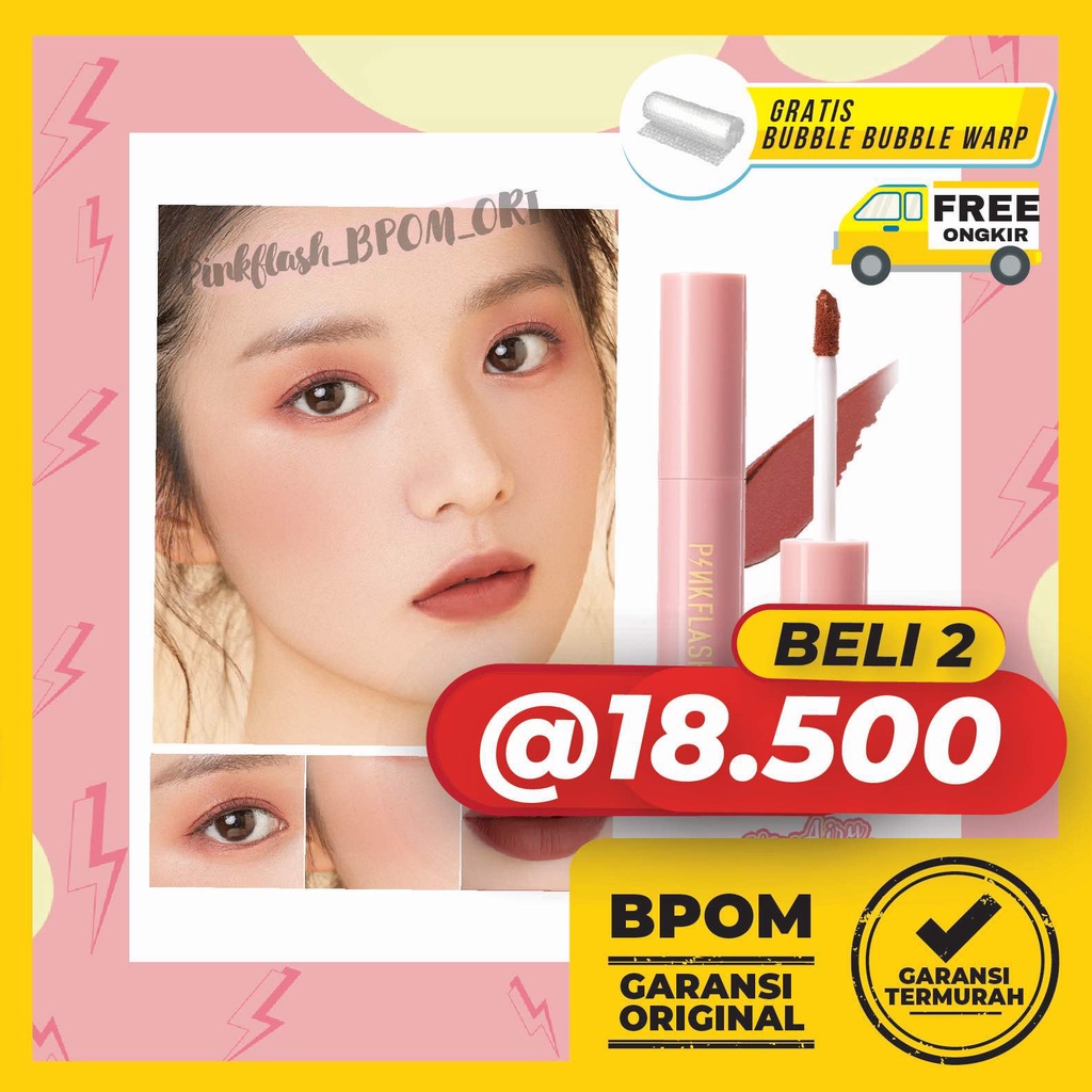 PINKFLASH OhMyKissAiry Kiss Air Matte Liquid Lipstick Waterproof Lip &amp; Cheek Lipcream Lip Matte Pinkflash