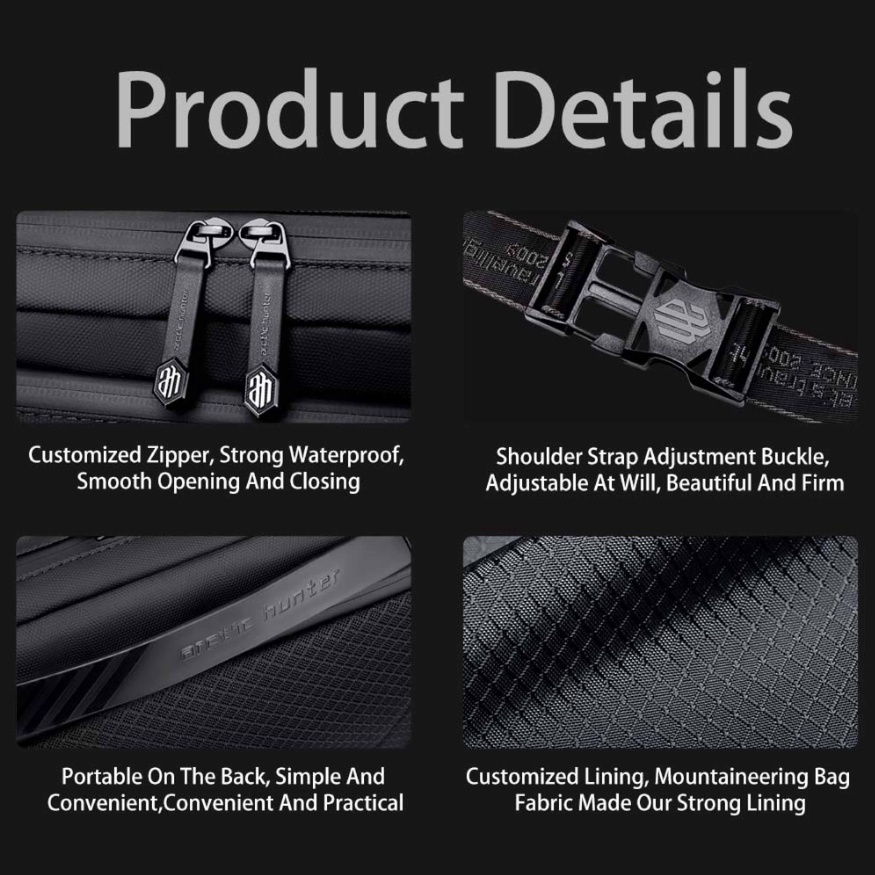 Y00013 Tas Selempang Sling Bag Pria Cowok Hardcase Waterproof Y0013