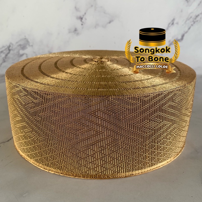 Songkok Recca Tembaga Gold Super Premium - Songkok Bugis - Songkok To Bone