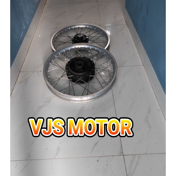 Pelek Velg pariasi jari jari 1 set depan blakang JUPITER Burhan ORI ASLI YAMAHA