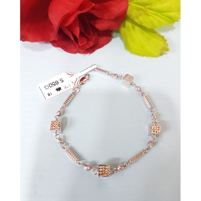 Gelang rantai emas 75 dadu bambu