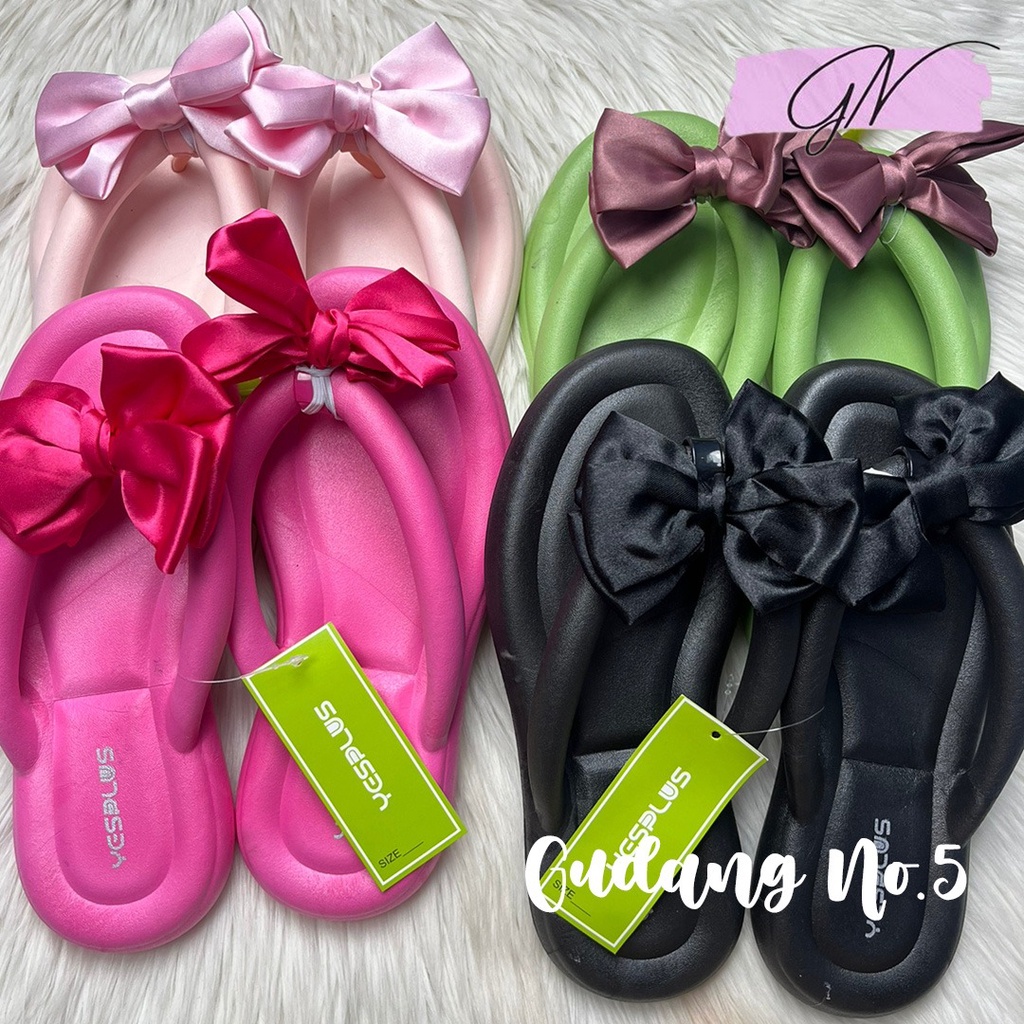 GN-2024-4 Sandal Jepit Jelly Anti Slip Sandal Wanita Korean Style Import Yesplus PCU