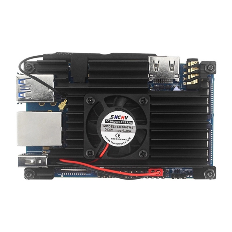 Btsg Enclouse Black Box with Fan Active &amp; Passive Cooling Shell Untuk OrangePi 4lts