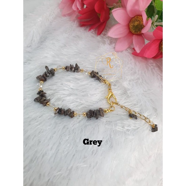 Rayyan Gelang BatuAlam / Gelang Batu Kerikil / Stone Bracelet / Gelang Batu Wanita