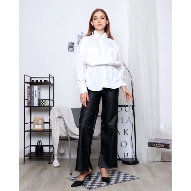 MARILINE ILANA Oversized White Shirt