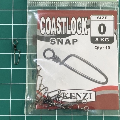 Peniti pancing snap coastlock snap one way size 0 - size 5-Kenzi Size 0