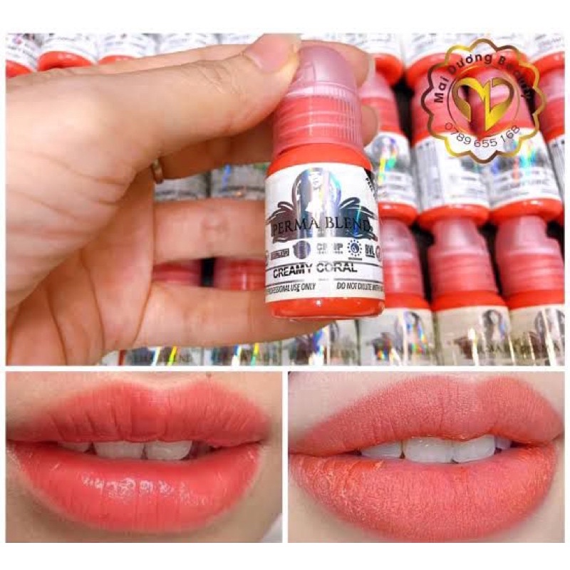 PERMABLEND PIGMENTS WARNA CREAMY CORAL BIBIR USA 15ML