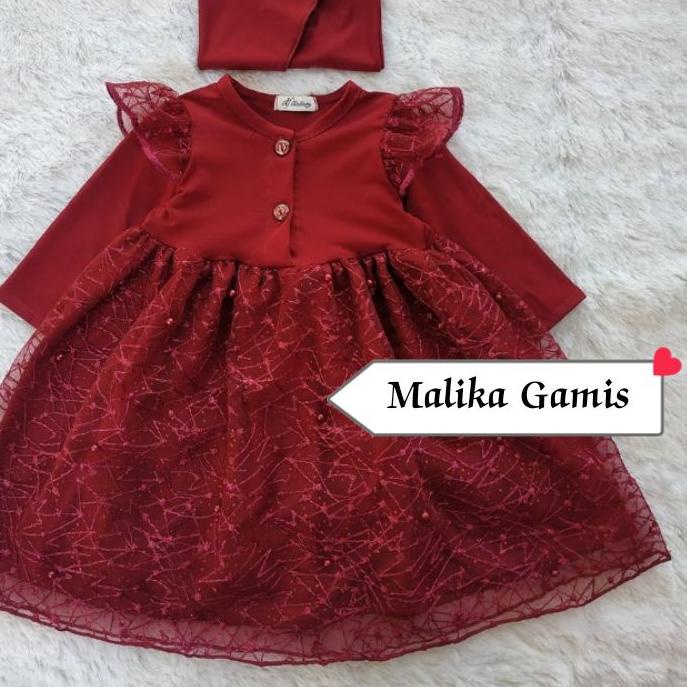 Update Baju Gamis Bayi Brukat Brokat Tile Set Hijab - Gamis Bayi Brukat Tile - Gaun Bayi Brukat - Dr