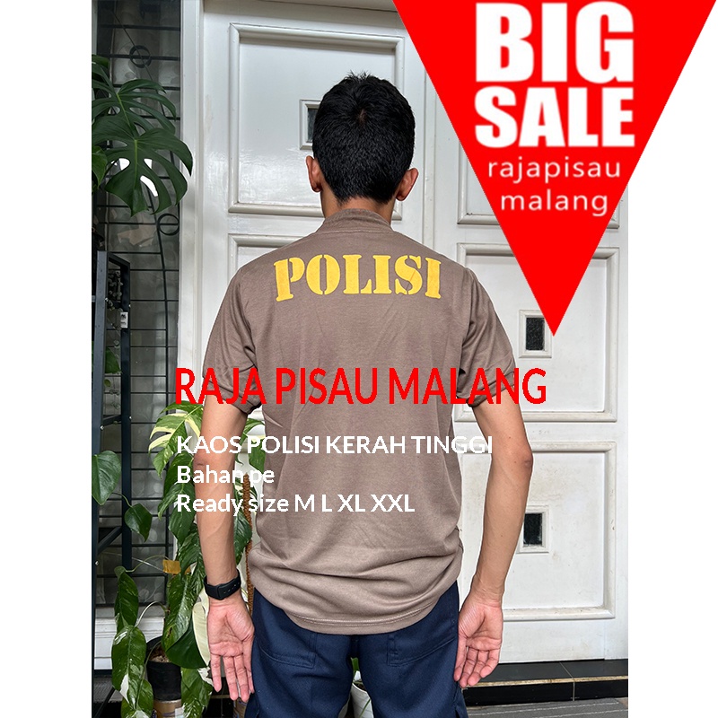 RPM Kaos tangan pendek polisi / kaos dinas polisi / kaos dalaman polisi / kaos oblong polisi