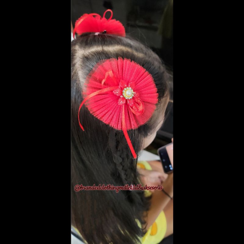 JEPIT RAMBUT ANAK IMLEK IMPORT / JEPIT RAMBUT EDISI MERAH / JEPITAN RAMBUT CNY / PITA IMLEK / JEPITA