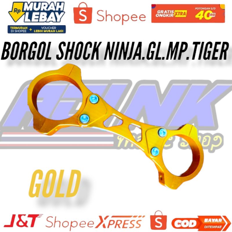 Borgol shock depan cb gl mp tiger ninja full almunium stabilizer shok skok depan gl mp tiger