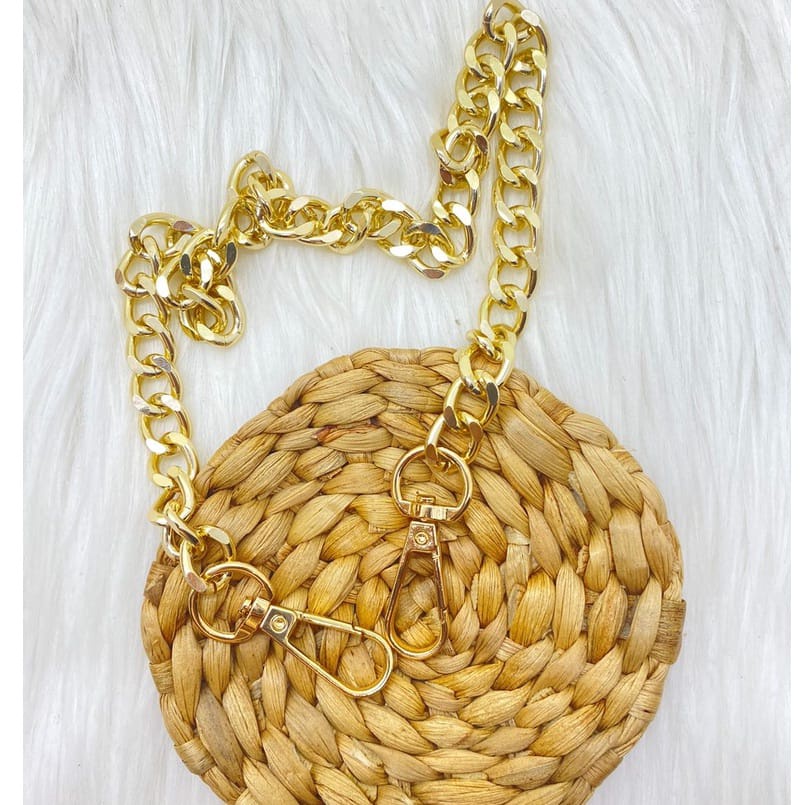 [READY] Rantai  Tali Tas Pendek Gold l Rantai Tas Tenteng Mini Top Handle