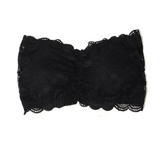 TGM - TK013 Crop Top Bra Renda Kemben Bandeau Sexy Model Tanpa Tali Dengan Busa CRT IMPORT