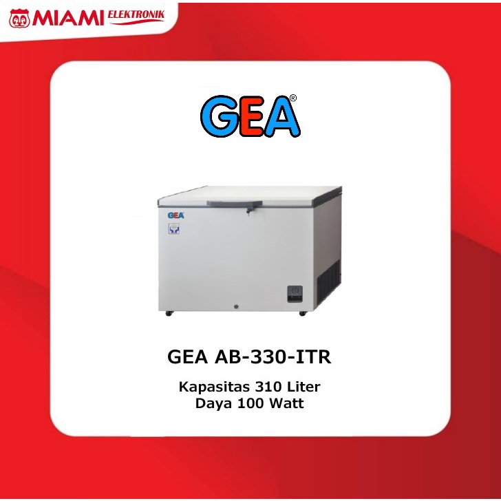 KULKAS BOX CHEST FREEZER INVERTER GEA 310 LITER TYPE AB 330 ITR