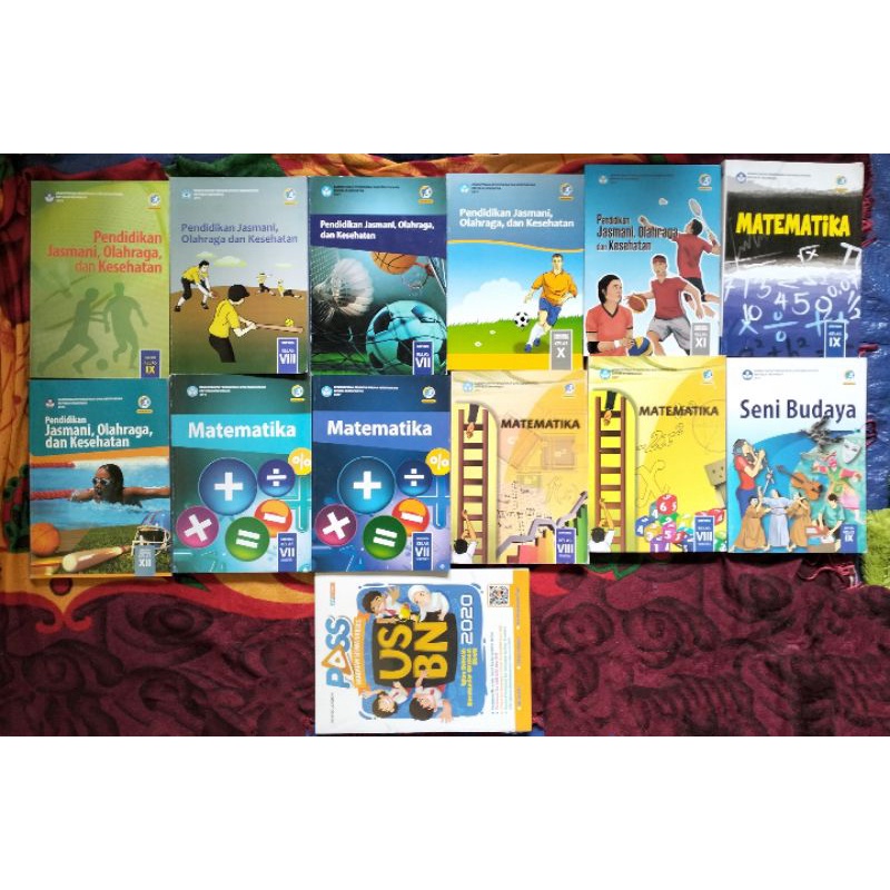 BUKU ORIGINAL PENDIDIKAN JASMANI OLAHRAGA DAN KESEHATAN MATEMATIKA SENI BUDAYA KELAS 7 8 9 10 11 12 