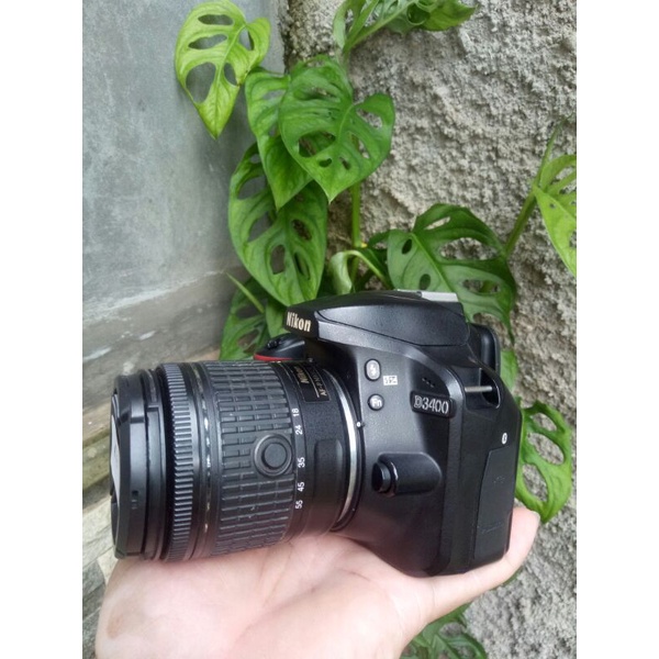 Nikon D3400 bluetooth dengan lensa 18-55 vr af-p