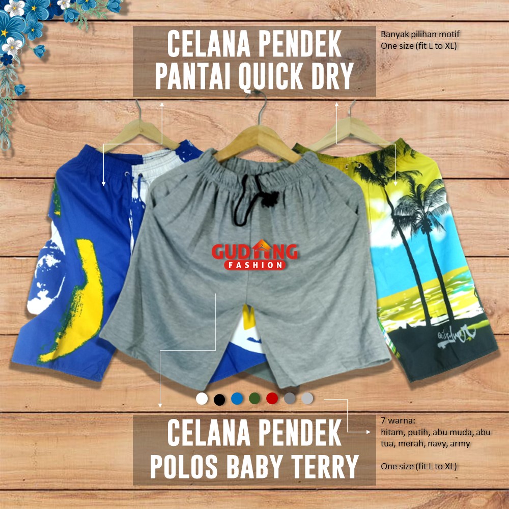 Celana Pantai Cowok Modis - CLN 1203