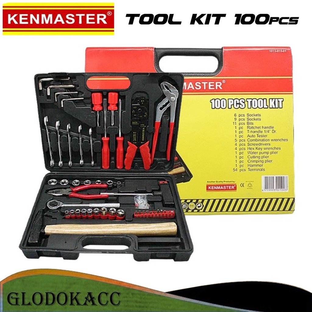 Tool Kit 100 pcs N2 Original Kenmaster Alat Perkakas / Socket Obeng Set