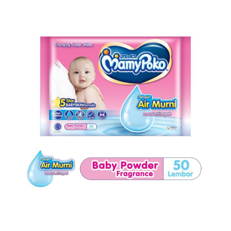 Jual Mamypoko Baby Wipes Sheets Pack Tisu Basah Non Alkohol Satuan Shopee Indonesia