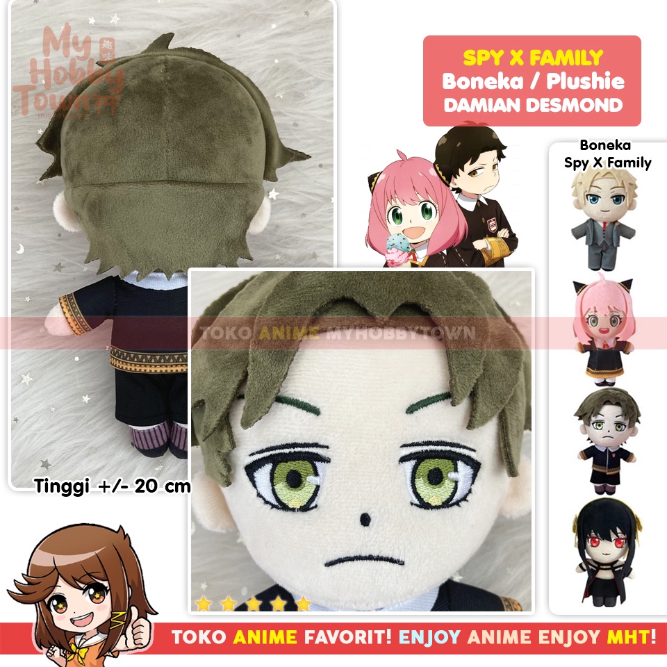 Boneka Damian Desmond Spy X Family Karakter Anime Cosplay