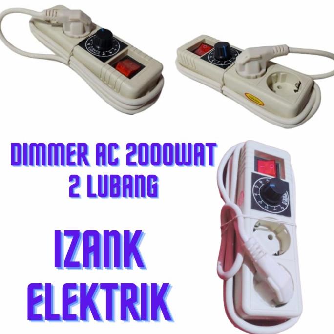 Dimmer 2000w Ac Pengatur Kecepatan Dimer 2000wat Stopkontak