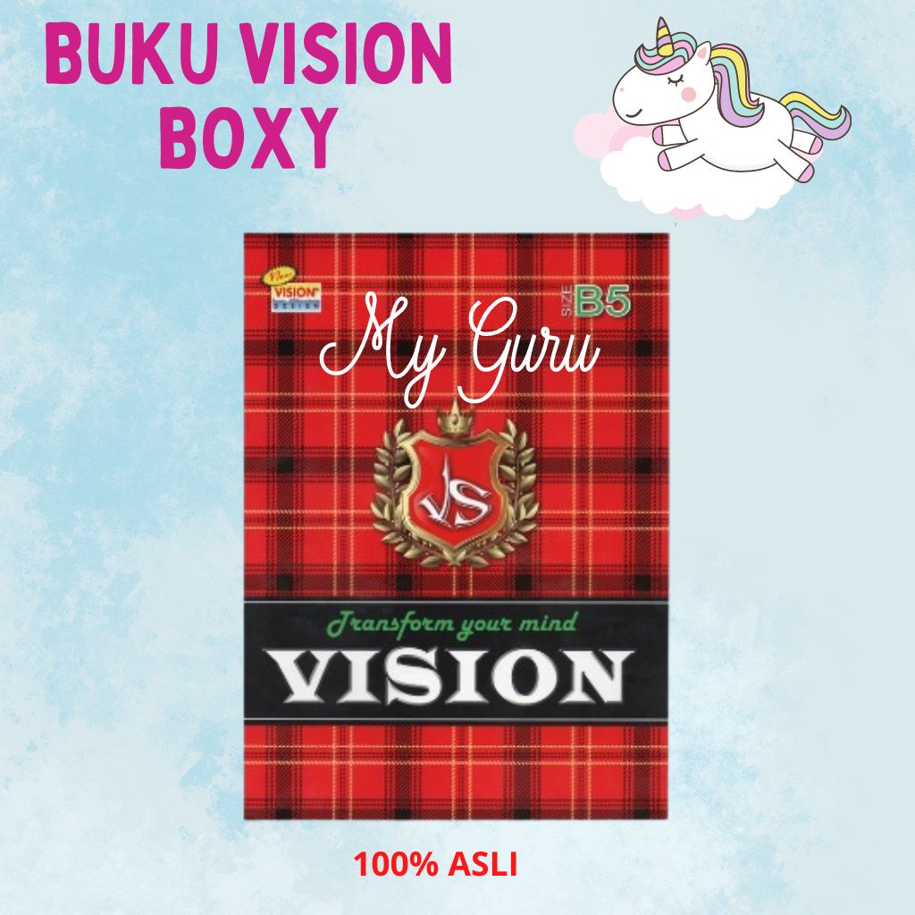 

[PAK] BUKU TULIS VISION BOXY B5 42 LEMBAR (6 PCS)