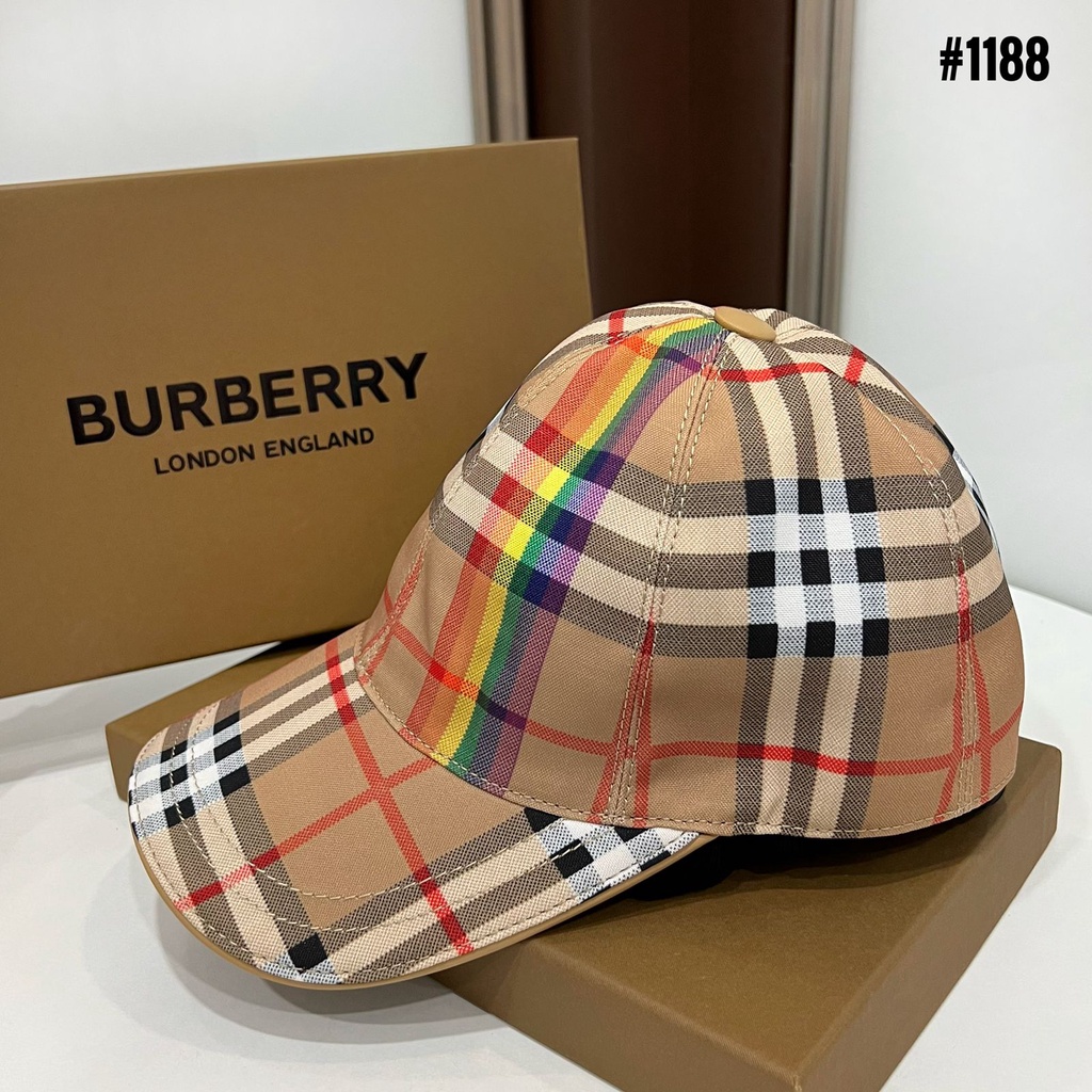 BBR Pride Rainbow Nova Check Baseball Cap 1188