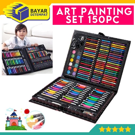 

Art Set 150 pcs Pensil Crayon Warna Set Alat Lukis Tulis Gambar