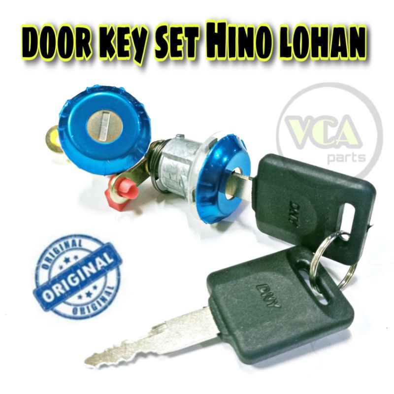 DOOR KEY SET/KUNCI PINTU HINO LOHAN 1 SET 2PCS  MERK DNY