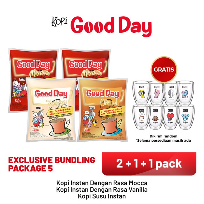 

[GOOD DAY SPECIAL EDITION BT21] EXCLUSIVE BUNDLING PACKAGE 5
